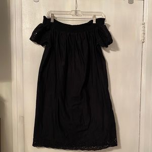 Black off the shoulder dress
